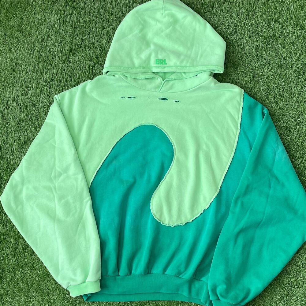 ERL Swirl Green Hoodie